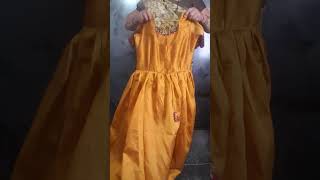 సారీ తో లాంగ్ ఫ్రొక్ చాల ఈజీ గా  Tailoring stiching shortsvideo CloudLadiesTailor78 [upl. by Tteraj218]