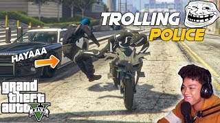 SIPAIN ang mga PULIS sa GTA 5 PRANK trolling part 2  Billionaire City RP [upl. by Heimer800]