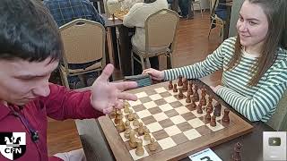 CM A Krylov 2225 vs WFM Fatality 1932 Chess Fight Night CFN Blitz [upl. by Philoo905]