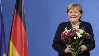 Auf Wiedersehen Angela Merkels best moments of 16 years in office [upl. by Stempson]