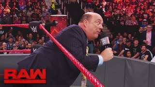 WWE fan interrupts Paul Heyman and Brock Lesnar to propose to his girlfriend Raw Nov 13 2017 [upl. by Hatti]