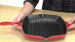 Le Creuset 10 14 inch Cast Iron Grill Pan [upl. by Arremat]