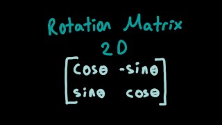 Rotation Matrix in 2D Derivation [upl. by Zilvia857]