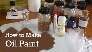 How to Make Oil Paint Handmade from Powdered Pigment Miguel Bevia [upl. by Mandy]