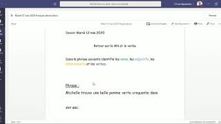 Comment compléter et remettre un devoir sur Teams [upl. by Tonry]