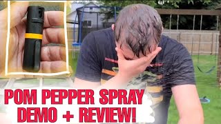 POM OC Pepper Spray Review  Tips amp Demonstration [upl. by Brenda]