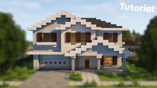 Minecraft Suburban House Tutorial 19 [upl. by Birk]