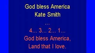 God bless America Kate Smith lyrics [upl. by Eniamirt]