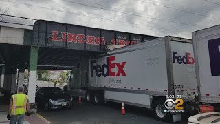 3 Trucks Hit Linden Overpass In 1 Week [upl. by Aicissej]