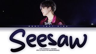 BTS SUGA Seesaw Color Coded Lyrics가사 HanRomEng [upl. by Philis101]