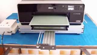 Integration test Epson R3000 Portable UFOPrinter Base DIY Homemade [upl. by Alaehcim]