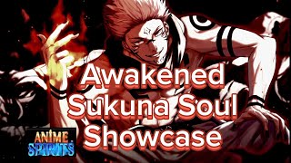 Awakened Sukuna Soul Showcase Anime Spirits Roblox [upl. by Marybeth]