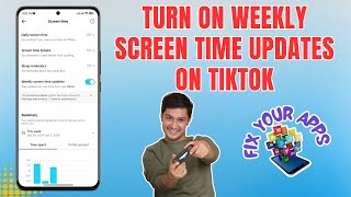 How to Turn On Weekly Screen Time Updates on TikTok [upl. by Floyd]