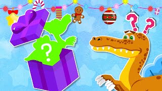 A Great Christmas Adventure to find dinosaur eggs  help the Mom dinosaurs   Color ★ TidiKids [upl. by Yrret]