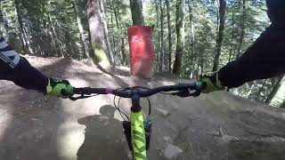 Morzine Bike Park pt2 Properly Steep RED [upl. by Eshelman]