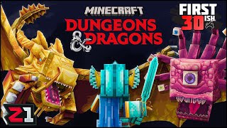 Minecraft X Dungeons And Dragons Gameplay First Look [upl. by Pubilis]