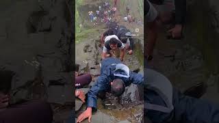 HARIHAR FORT TREK MAHARASHTRA hariharfort trek trending shorts barish explore sahyadri trip [upl. by Aidahs]