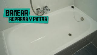 Reparar baÃ±era con oxido y pintarla QUEDA COMO NUEVA [upl. by Zilla]