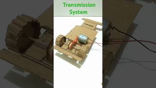 Transmission System • Rc car Homemade dcmotor rccar youtubeshorts handmade [upl. by Lilaj988]