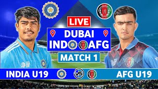 ACC U19 Asia Cup India U19 vs Afghanistan U19 Live Scores  IND vs AFG U19 Live Scores amp Commentary [upl. by Navonoj908]