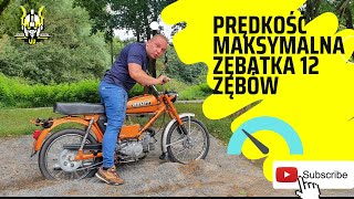 OGIVlog Romet Ogar 200 Vmax Prędkość maksymalna na zębatce 12 zębów [upl. by Lilli212]