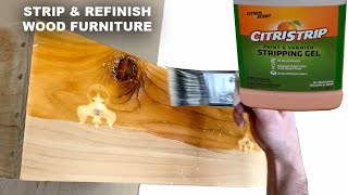 How to Strip and Refinish Furniture  Using CitriStrip Paint amp Finish Remover [upl. by Eurd]