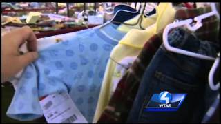 Large consignment sale lets families stock up for cheap [upl. by Bortman]