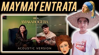 REACTION Maymay Entrata  Amakabogera English Version Acoustic Session [upl. by Yma562]