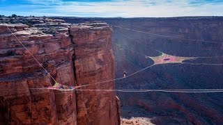 BASE Jumping and Slacklining on the Worlds Biggest Hammock [upl. by Stralka]