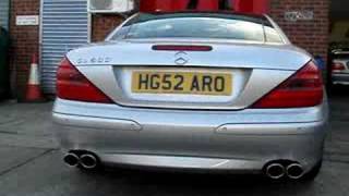 Mercedes R230 SL500 exhaust  CKS Performance [upl. by Braca]