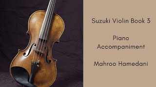 Suzuki violin book 3 piano accompaniment Gavotte by Martini [upl. by Varipapa]