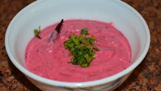 Tasty and healthy Immunity booster Chukandar ka Raita Beetroot Raita [upl. by Yelac]