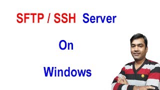 How to Install the BuiltIn Windows 10 OpenSSH Server  Secure FTP Server Hindi [upl. by Hallee]