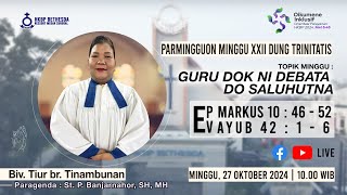 Ibadah Minggu XXII Setelah Trinitatis  27 Oktober 2024 [upl. by Chavez286]