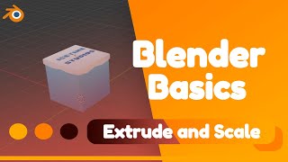 Blender Basics Vol2  How to Extrude [upl. by Haron]