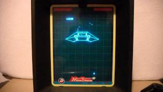 Mine Storm  Vectrex Gameplay With Overlay [upl. by Silirama]