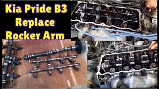 Replace Camshaft and Rocker arms Kia Pride B3 [upl. by Sidky]