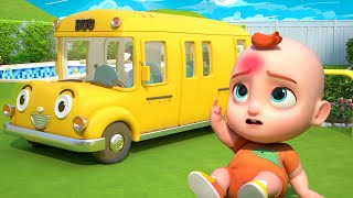 The Boo Boo Song Wheels On The Bus  More Nursery Rhymes  Boo Kids Songs [upl. by Nalrah]