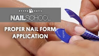 YN NAIL SCHOOL  PROPER NAIL FORM APPLICATION [upl. by Gaiser843]