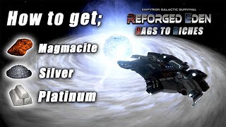 HOW TO GET SILVER PLATINUM amp MAGMACITE  Empyrion Galactic Survival  Reforged Eden  22 [upl. by Ynolem]