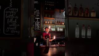 Fire Flairing 😎 shorts ytshorts bartender [upl. by Sacken387]