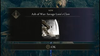 OP How to Find Savage Lions Claw Ash Of War [upl. by Notneb612]