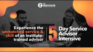 The Best Service Advisor Training in the Industry – The 5Day Service Advisor Intensive [upl. by Josselyn]