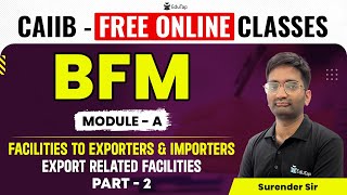 Facilities to Exporters and Importers CAIIBBFM Module A Preparation Important Modules amp MCQ of BFM [upl. by Alonso]