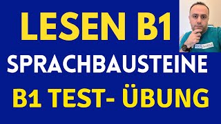 Prüfung B1 Lesen  DTZ GAST B1 Sprachbausteine  Test B1  Übungen B1 [upl. by Sorensen]