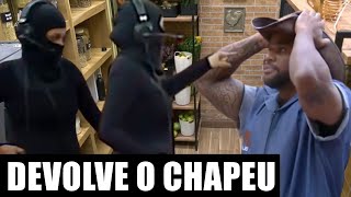 BLACK É CHAMANDO NA DESPENSA PRODUÇÃO TIRA O CHAPEU DE FAZENDEIRO DELE quotVC ROUBOU NA PROVAquot [upl. by Aicella]