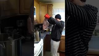 When deep frying a turkey indoors goes terribly wrong [upl. by Garold]