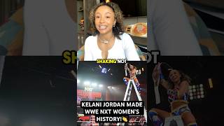 Kelani Jordan On Making WWE NXT Womens History [upl. by Grof]