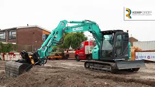 Kobelco SK75SR7 voor Fa Van Staveren [upl. by Llebiram]