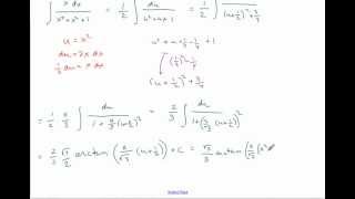 uSubstitution and arctan integral example [upl. by Imoan]